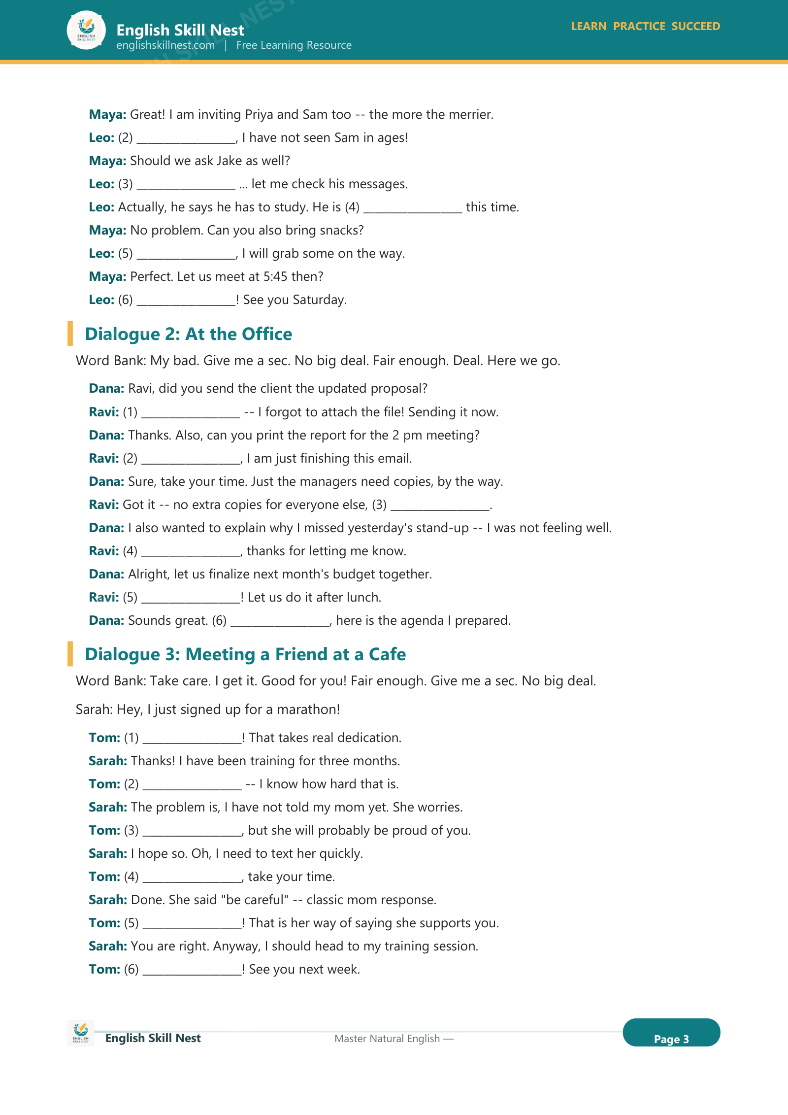 18 Daily English Expressions - page 3 preview