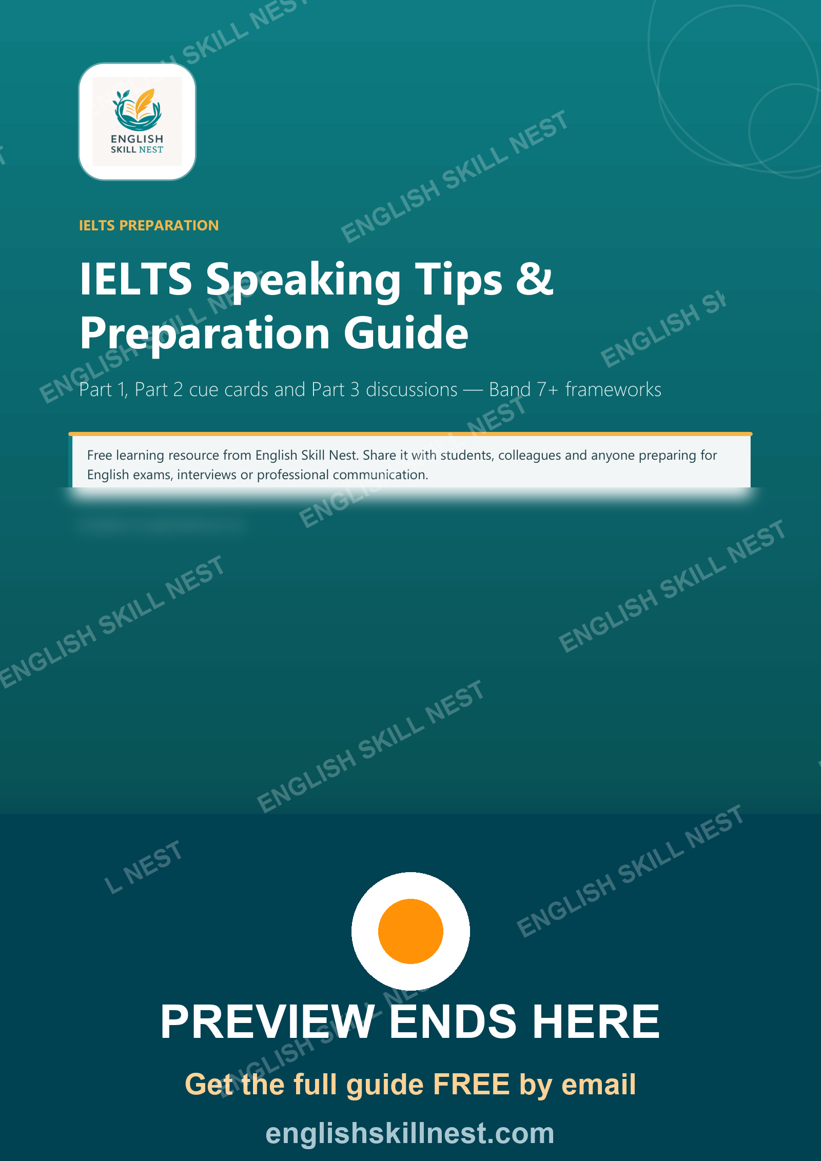 IELTS Speaking Tips & Preparation Guide - page 1 preview